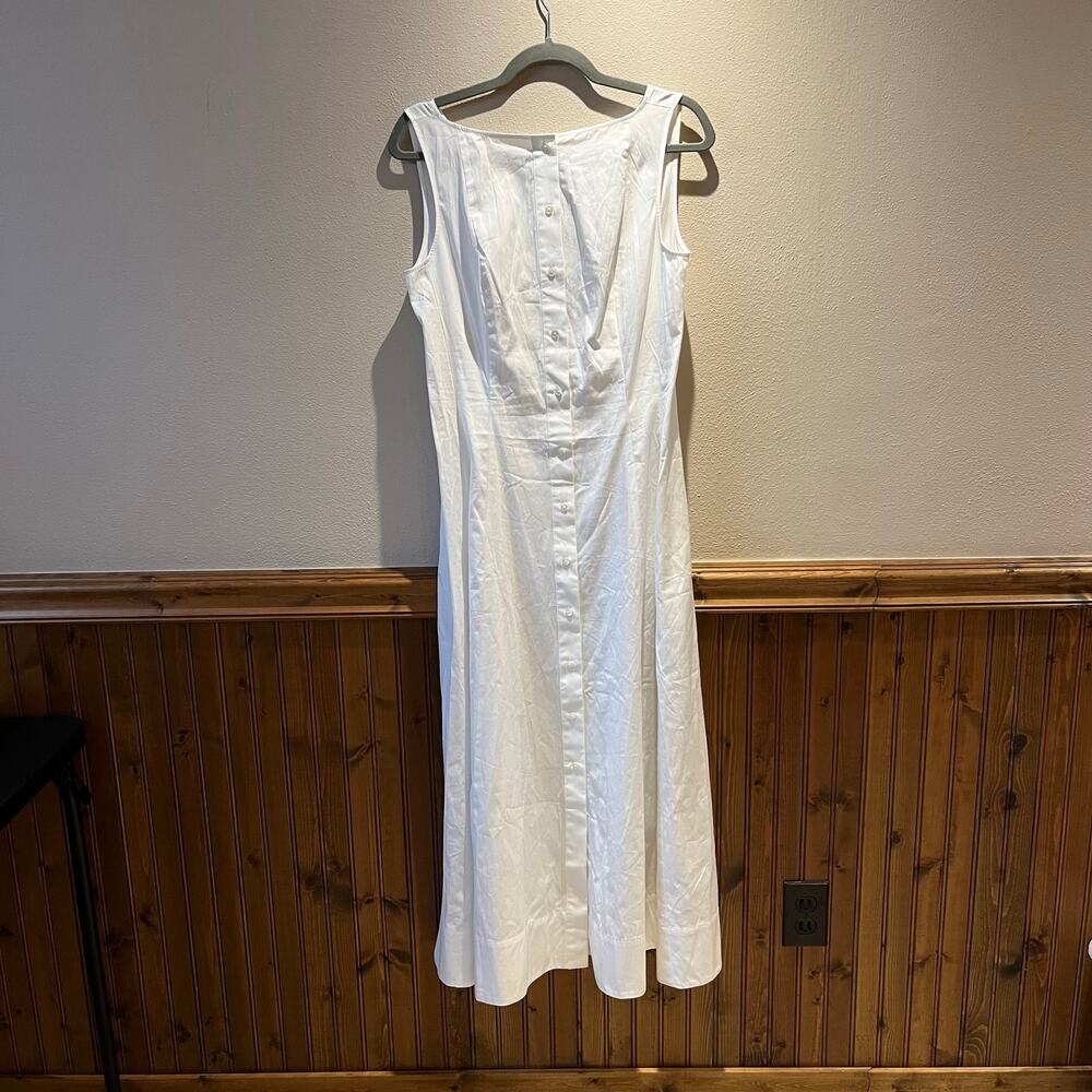 NEW Polo Ralph Lauren Paneled Cotton Midi Dress 4 Elegant Preppy Classic Casual